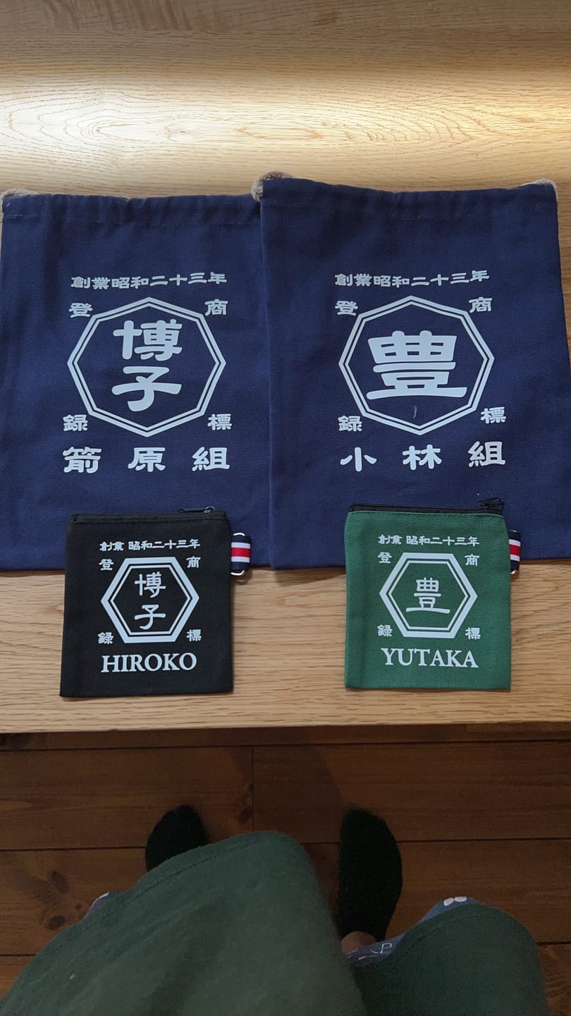 Customer photo review of 商店風－デニム風巾着袋