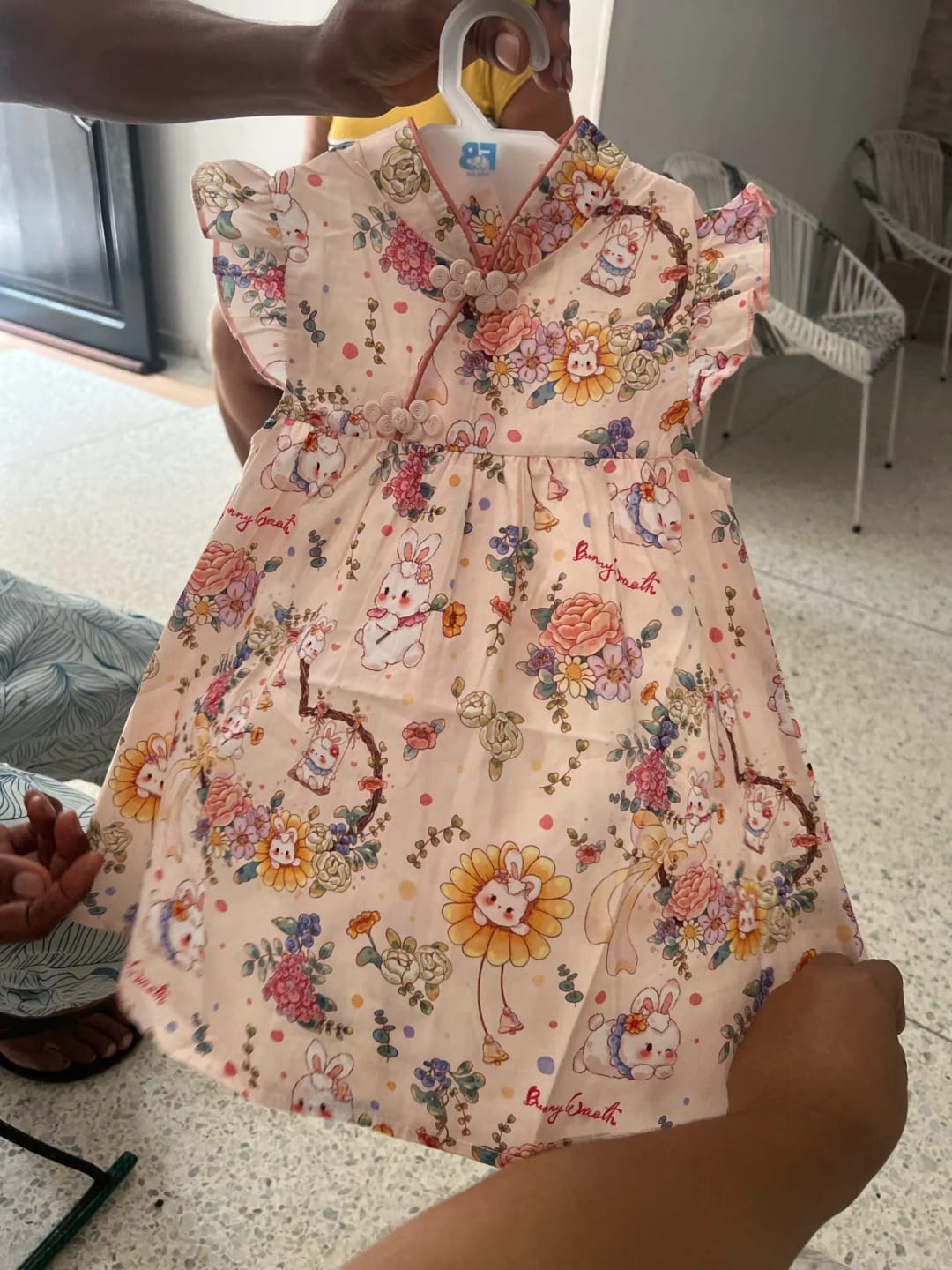 Customer photo review of Mandarin Floral Dress