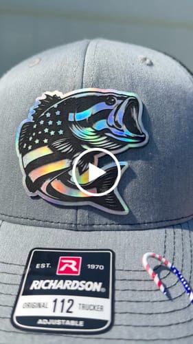 Customer video review of Thick Leatherette Sheet - Silver Holographic / Black (12"x24")