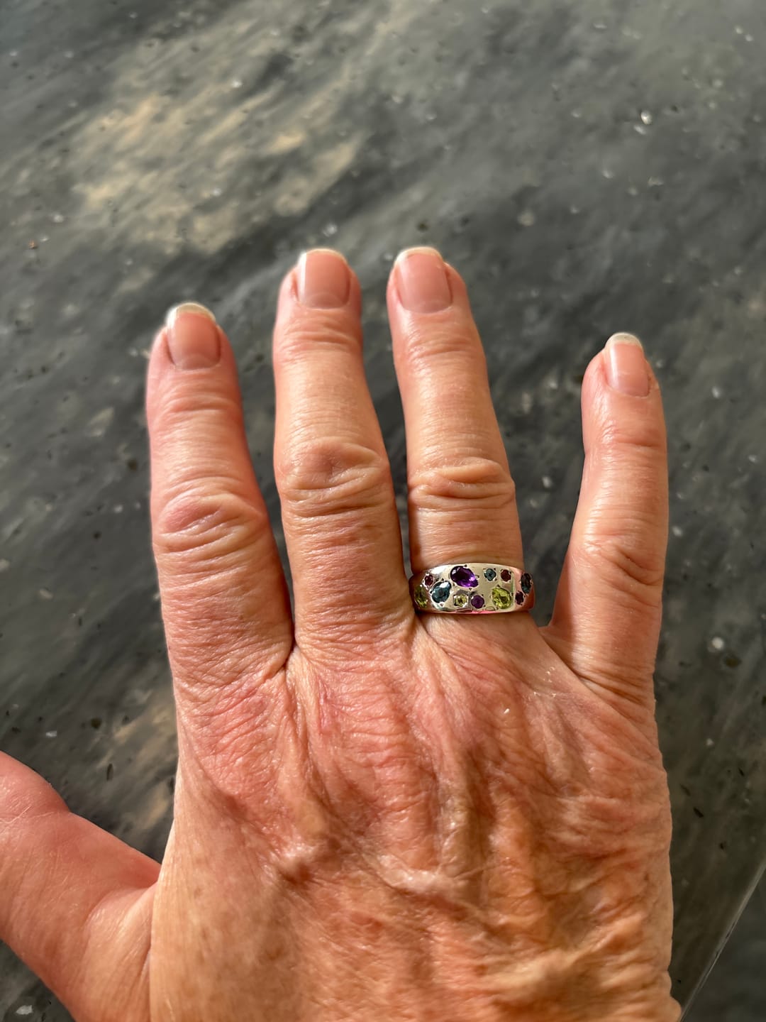 Customer photo review of Candy Wide Band Ring