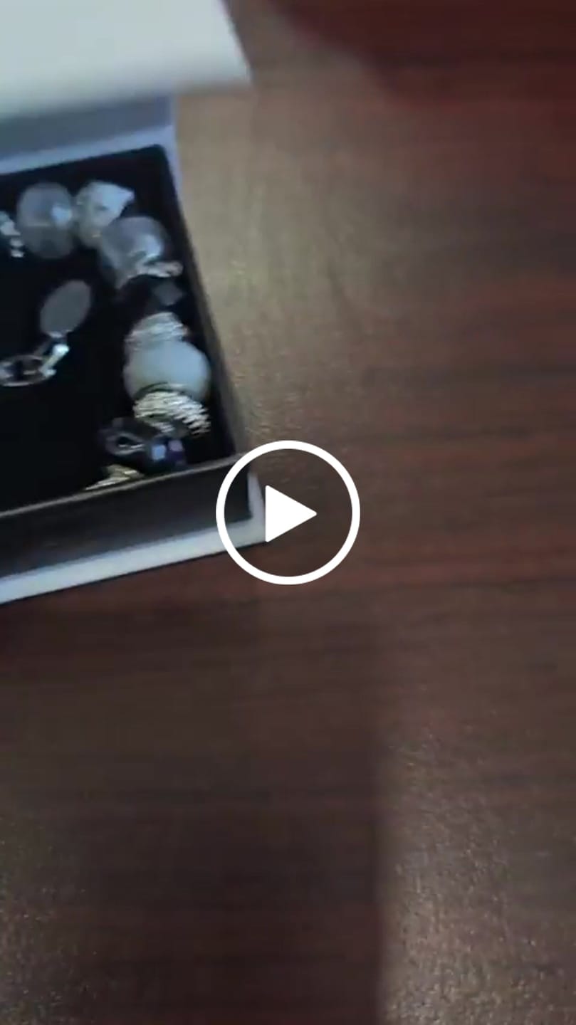 Customer video review of Aurora 18k White Gold Plated Beaded Bracelet with Swarovski Crystals