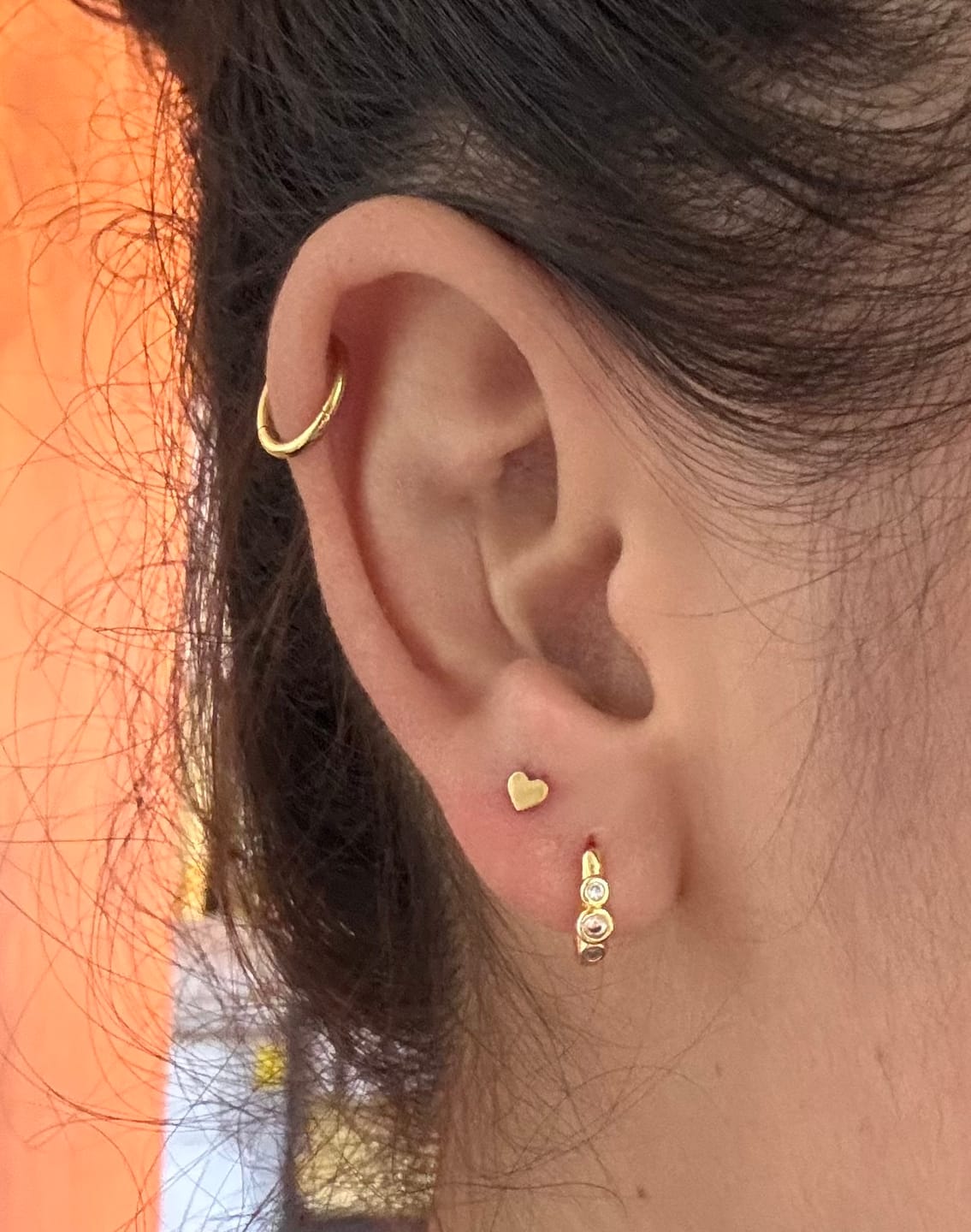 Customer photo review of Piercing de Corazón Titanio