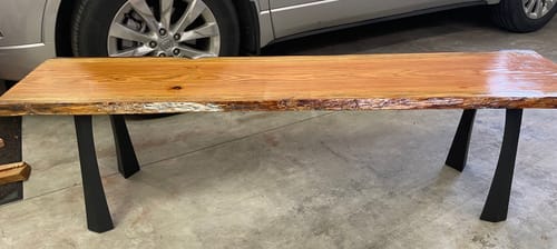 Customer photo review of Bench Legs 116 Nura 16H Metal DIY Furniture