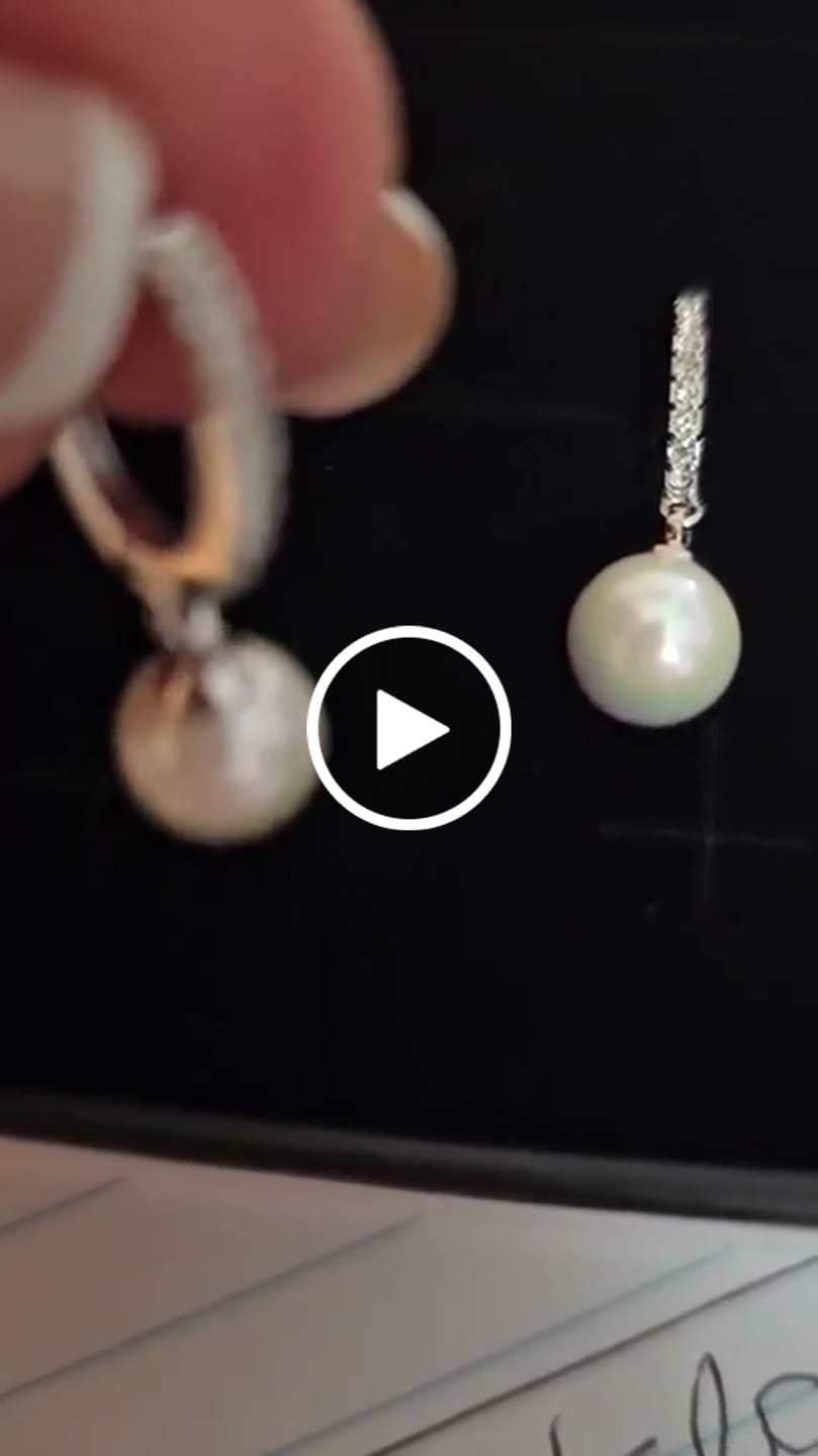 Customer video review of Nyla, Daphne, Aspen 18k White Gold Plated Earrings for Women (3 Pair Set)
