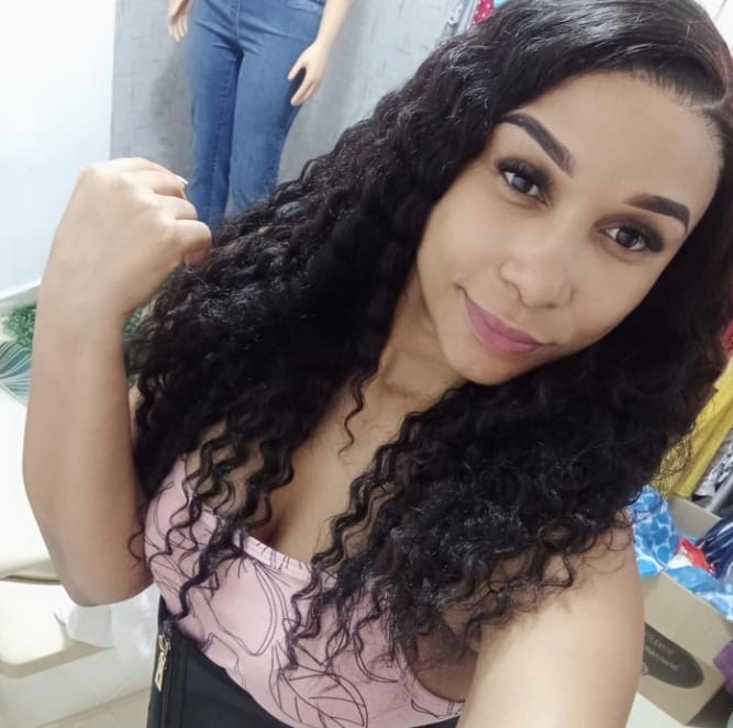 Customer photo review of MORE FACE Deep Wave Curly Human Hair Wigs 13x4 13x6 Transparent Lace Front Human Hair Wigs