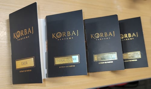 Customer photo review of Perfume Sample Set - 4 PCS