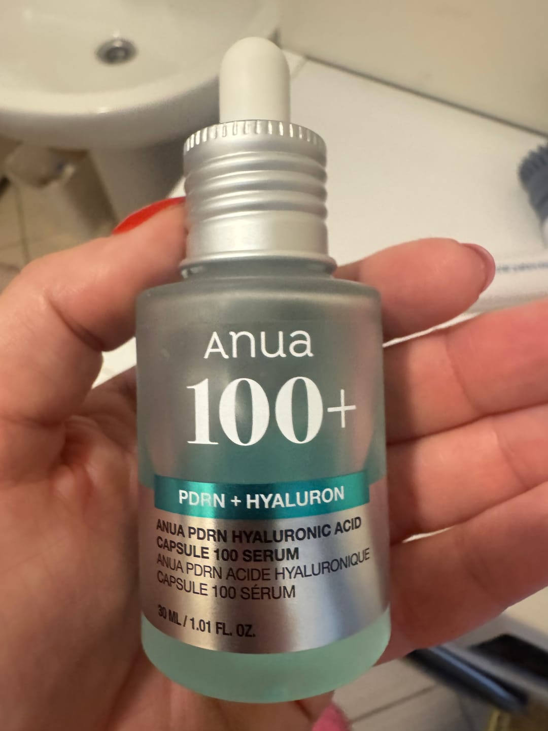 Customer photo review of Serums ar PDRN mirdzuma piešķiršanai ādai Anua PDRN Hyaluronic Acid Capsule 100 Serum
