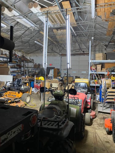 Customer photo review of Commercial Service Lights - 10 Foot Dual Set - 20,000 Lumens