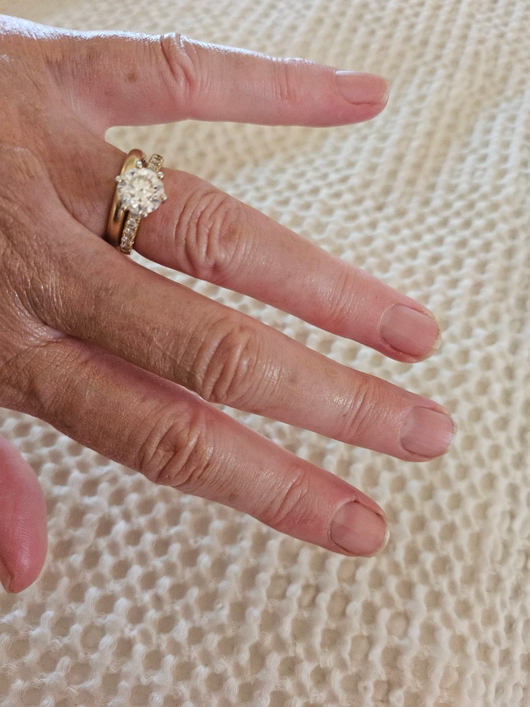 Customer photo review of 2 ct The Alexa Moissanite Diamond Engagement Ring