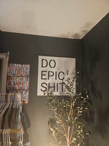 Customer photo review of Do Epic - Metal Wall Art