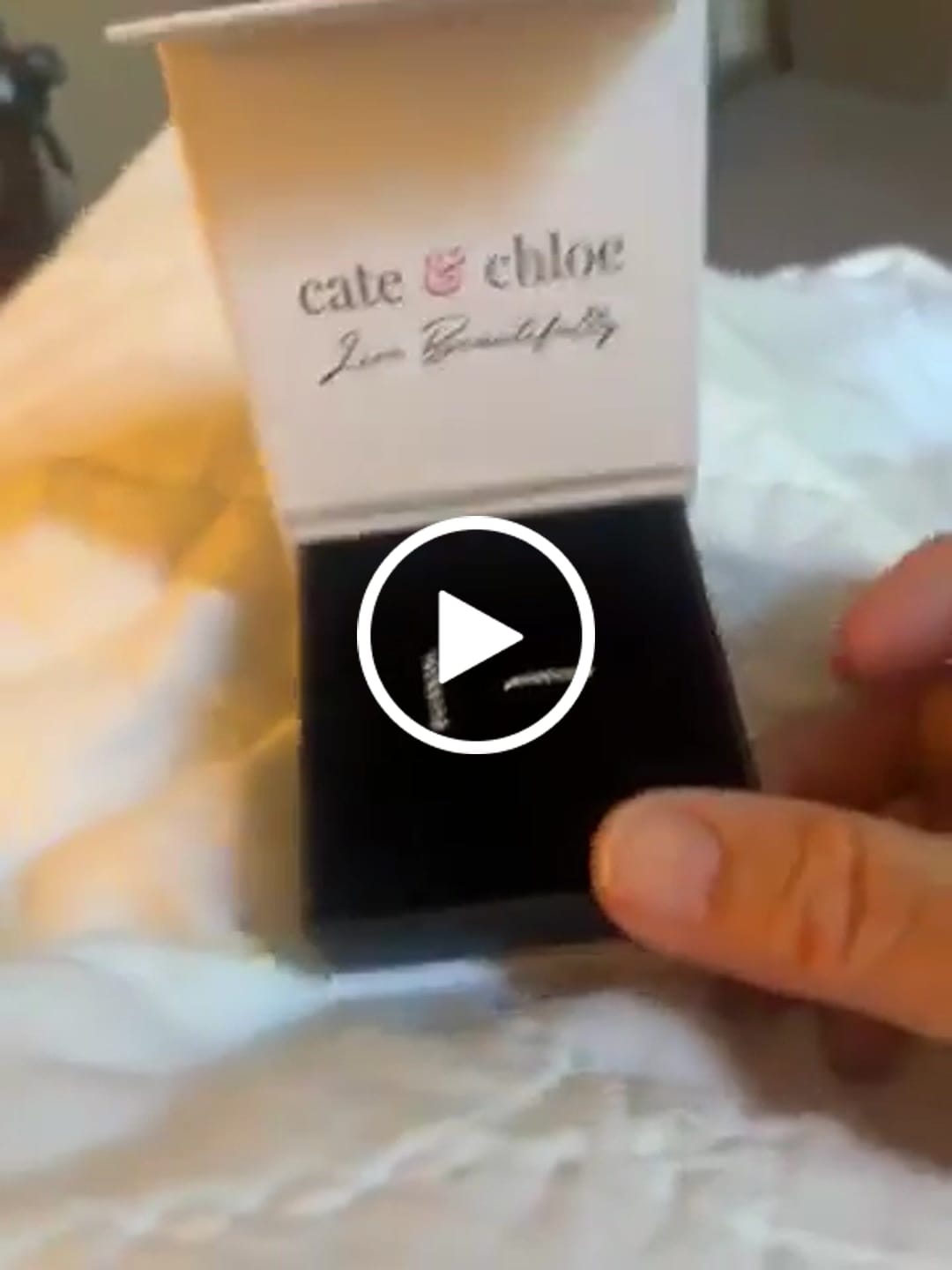 Customer video review of Phoebe 18k White Gold Plated 14mm Hoop Earrings with Swarovski Crystals