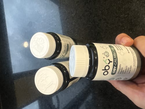 Customer photo review of Pack de 3 frascos: OBY CALM Ashwagandha, Magnesio, Vitamina B1, GABA, L-Teanina y Lemon Balm