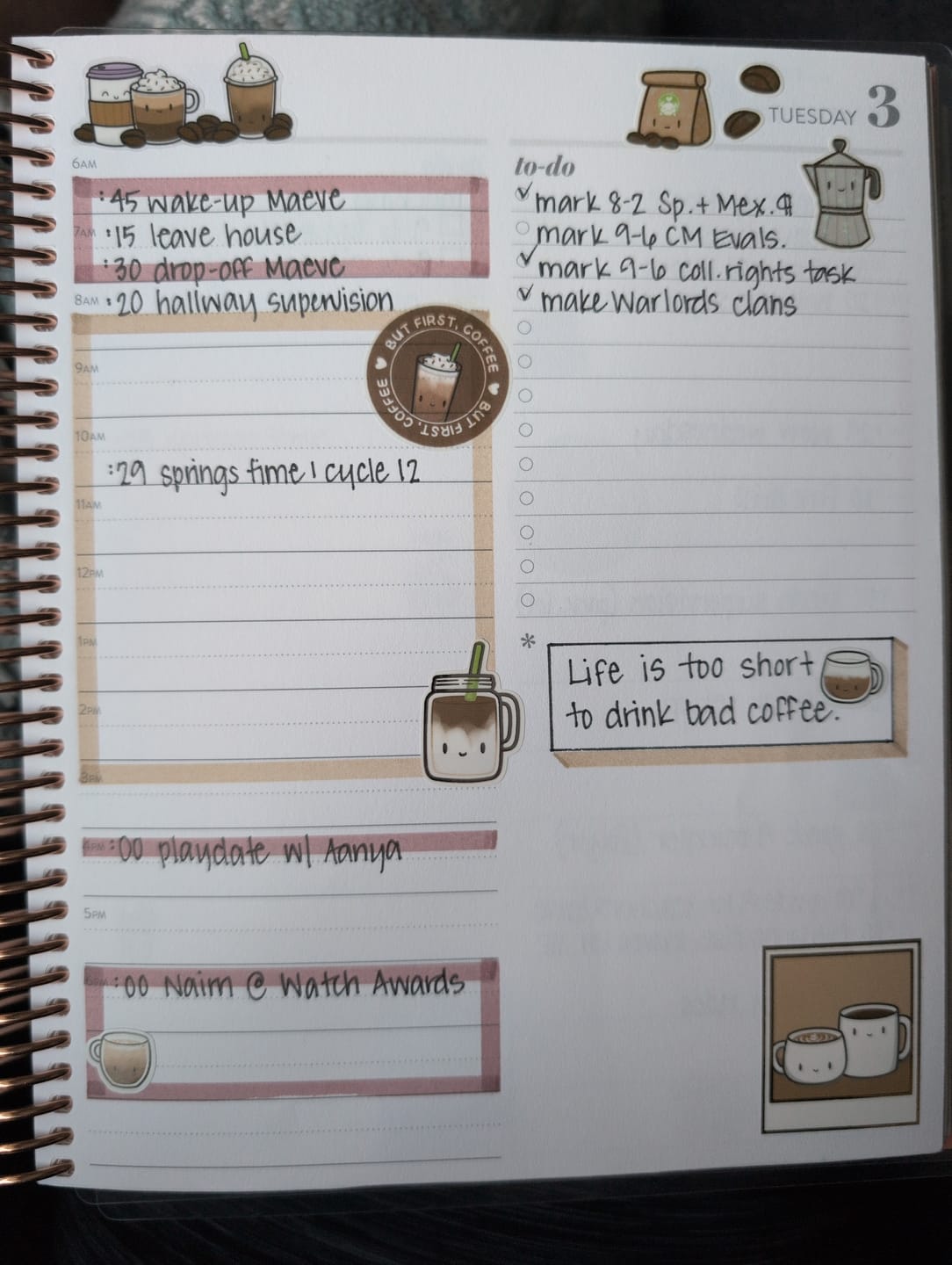 Customer photo review of Coffee Lovers Variety Sticker Pack