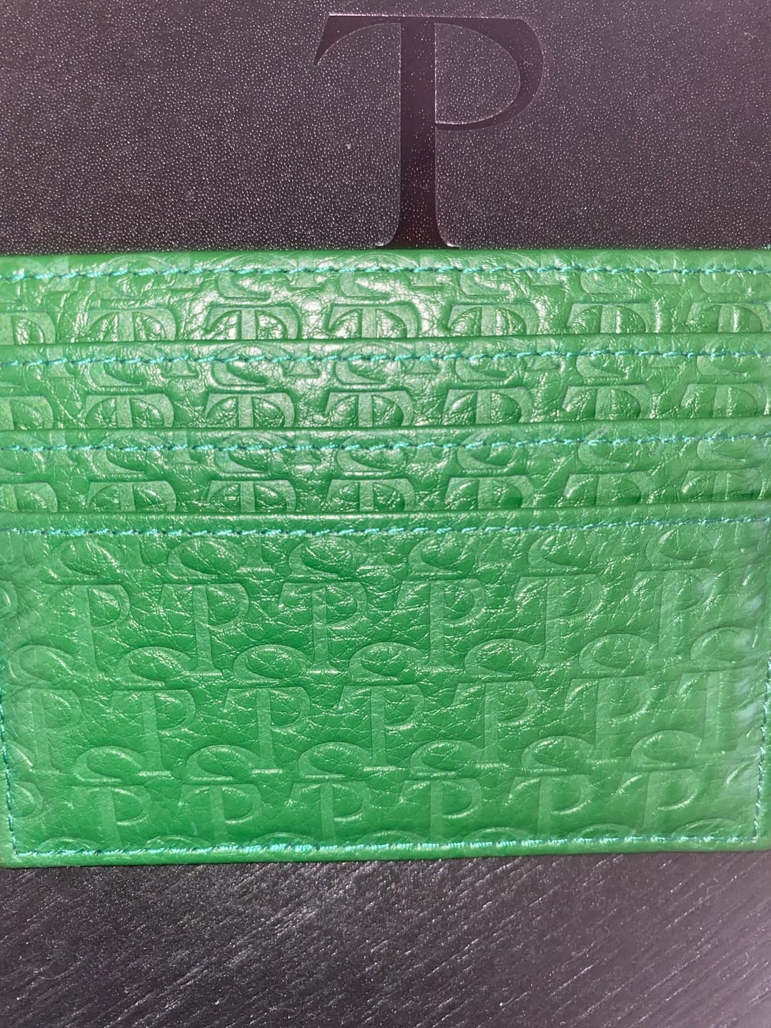 Customer photo review of Premium Leather Card Holder