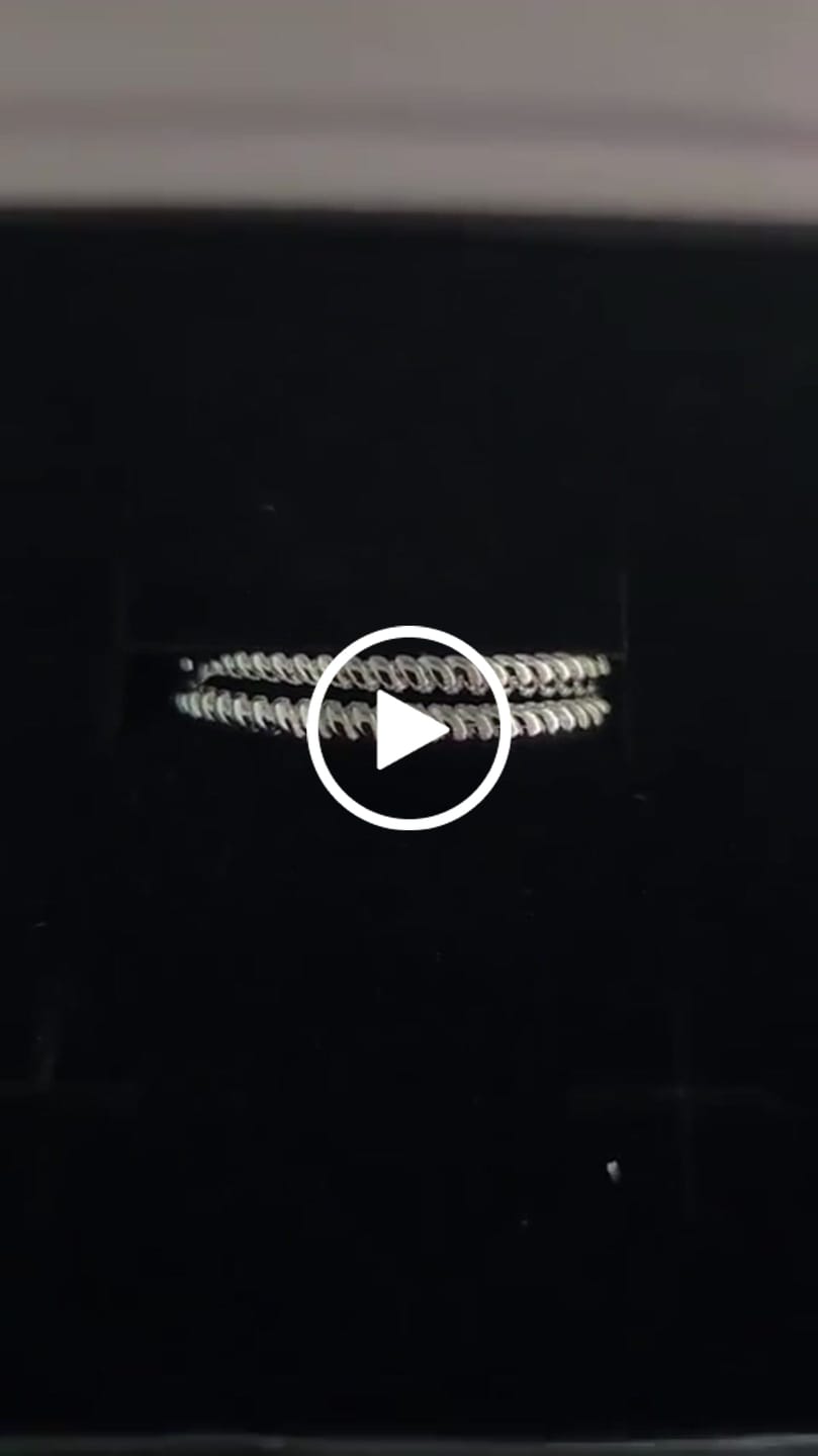 Customer video review of Matilda 18k White Gold Plated 25mm Twisted Hoop Earrings