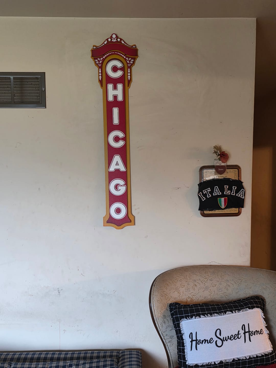 Customer photo review of Chicago Theater 3D Vintage Metal Wall Art