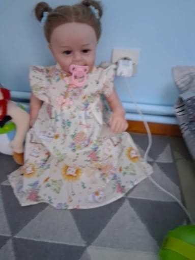 Customer photo review of Mandarin Floral Dress