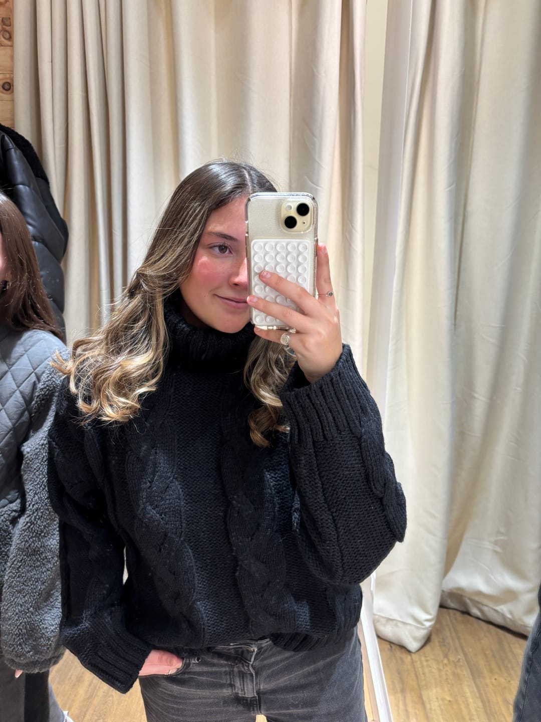 Customer photo review of Sweater Trenzado Black