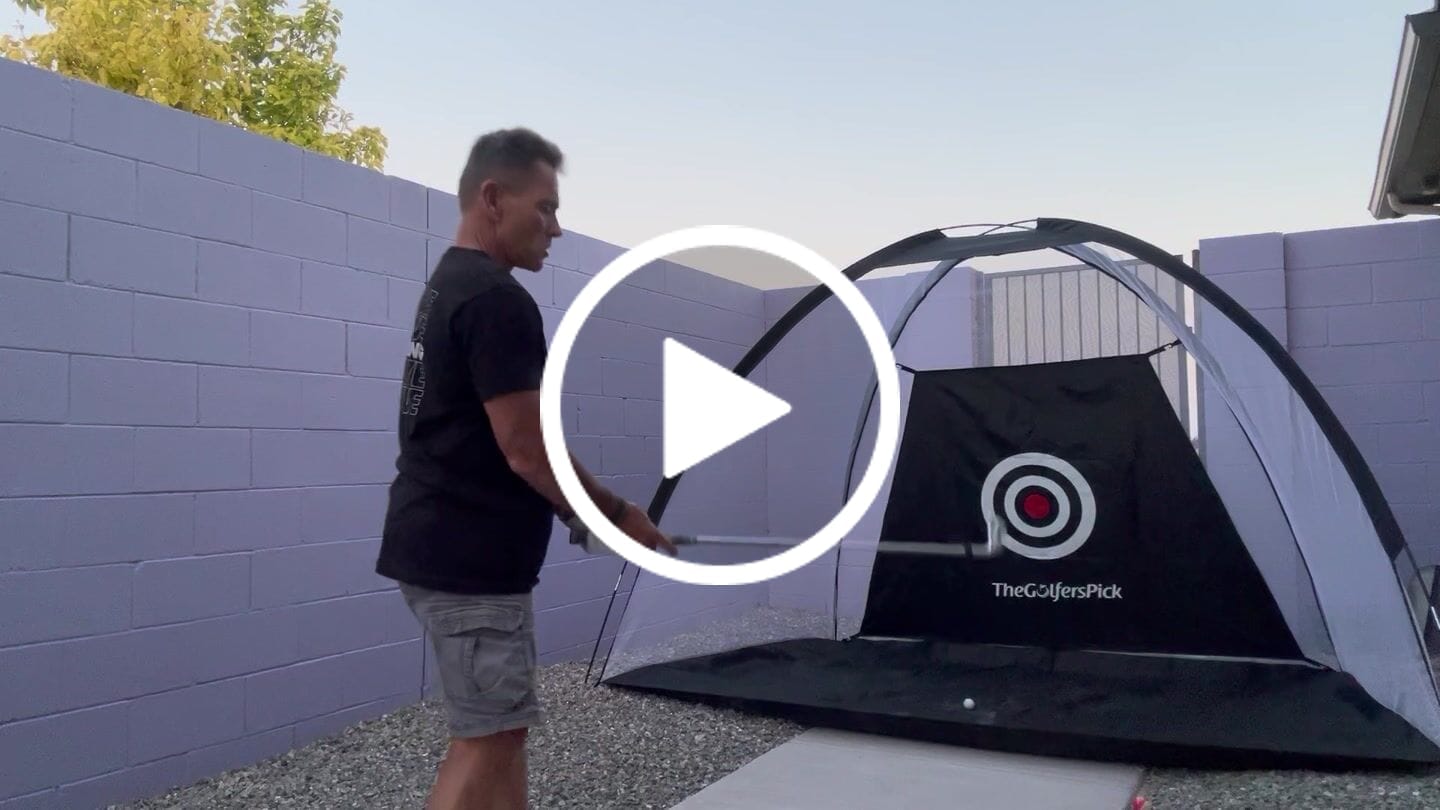 Customer video review of Golf Practice Net for Indoors and Outdoors