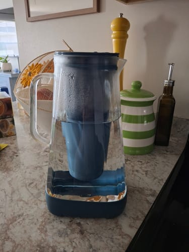 Customer photo review of Purela P02 10 Cup Glass Water Pitcher With Filter