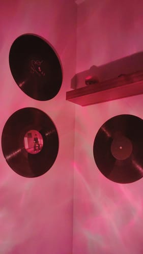 Customer photo review of CUSTOM VINYL RECORDS - WALL DECOR