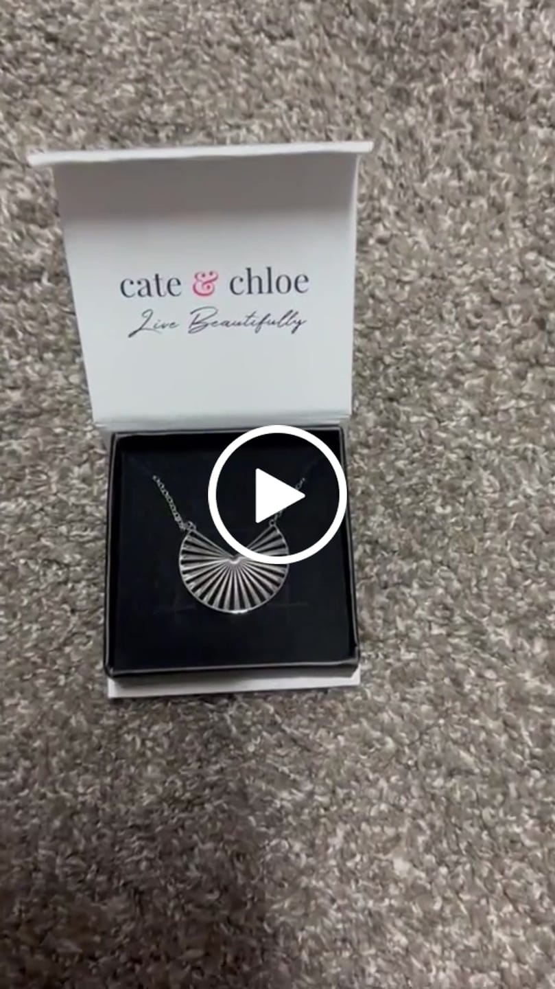 Customer video review of Taylor 18k White Gold Plated Stainless Steel Necklace — Final Sale