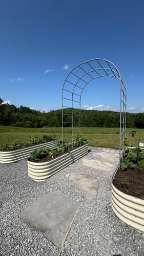 Customer photo review of Arch Garden Trellis