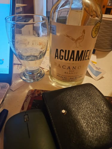 Reseña con foto de un cliente sobre Bacanora Aguamiel 750 ml