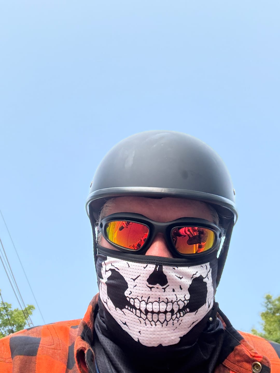 Customer photo review of Durable Polarized Riding Goggles - 4 Lens Kit