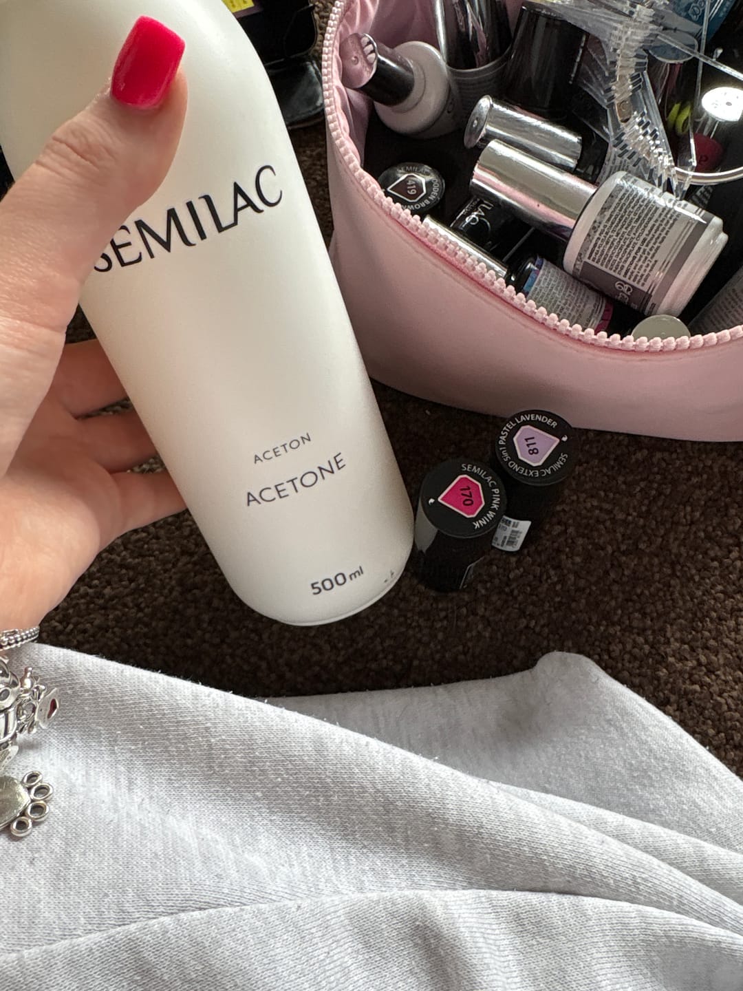 Customer photo review of Semilac Acetone 500 ml