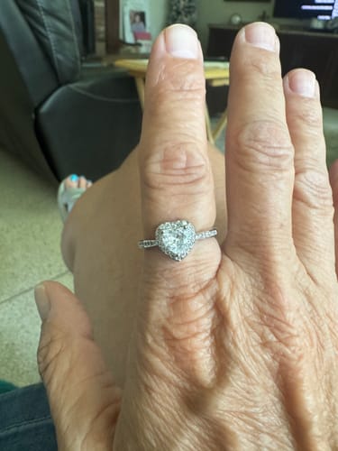 Customer photo review of Forever In My Heart Urn Ring