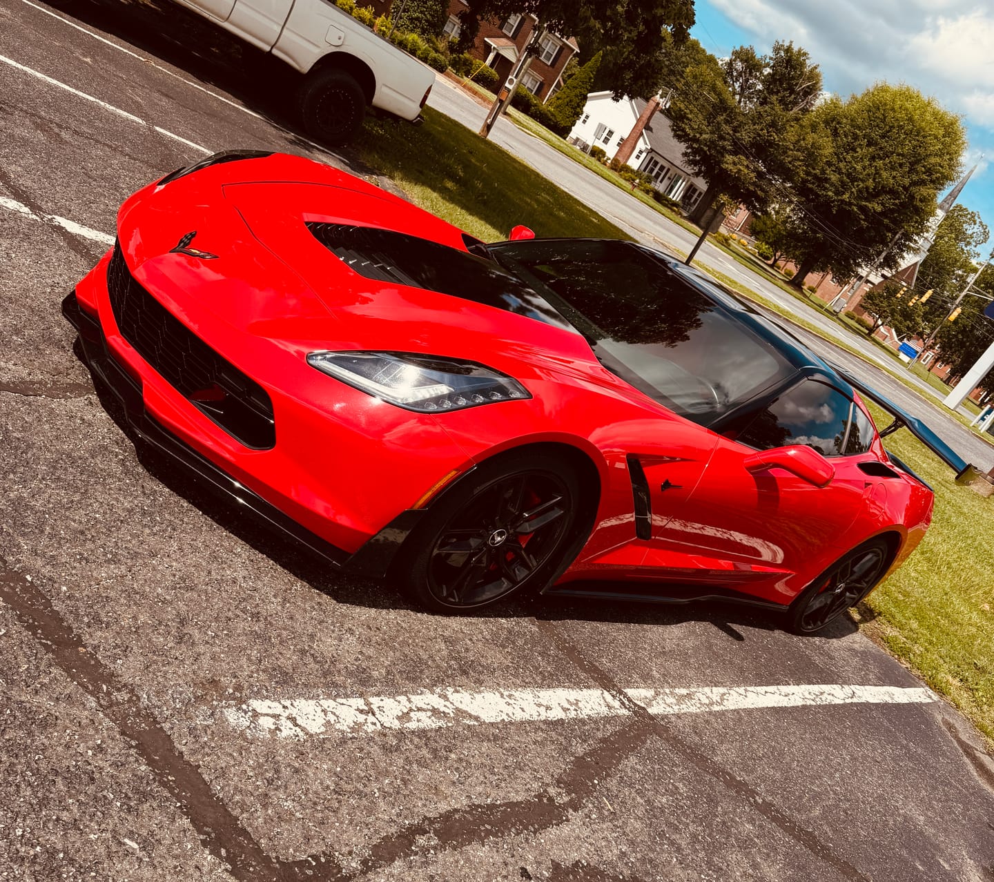 Customer photo review of Corvette C7 ZR1 ZTK Conversion Rear Spoiler High Wing