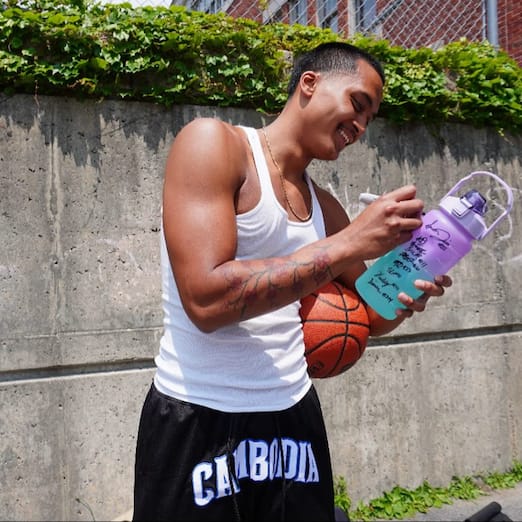 Customer photo review of Cambodia Heritage Basketball Shorts
