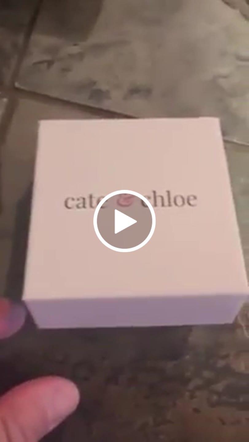Customer video review of Moissanite by Cate & Chloe Jemma 18k Gold Plated 925 Sterling Silver Stud Earrings 1.12tcw