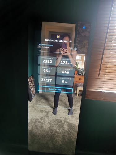 Customer photo review of MAGIC AI: Fitness Smart Mirror