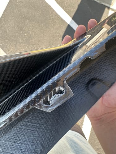 Customer photo review of G8X M3/M4 Carbon Fiber Rear Bumper MP Splitters