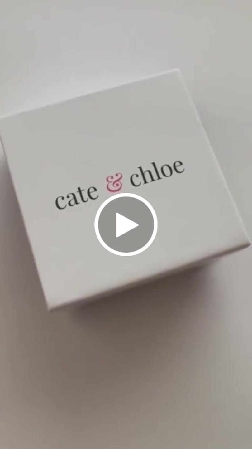 Customer video review of Rae 18k White Gold Stud Earrings with Swarovski Crystals