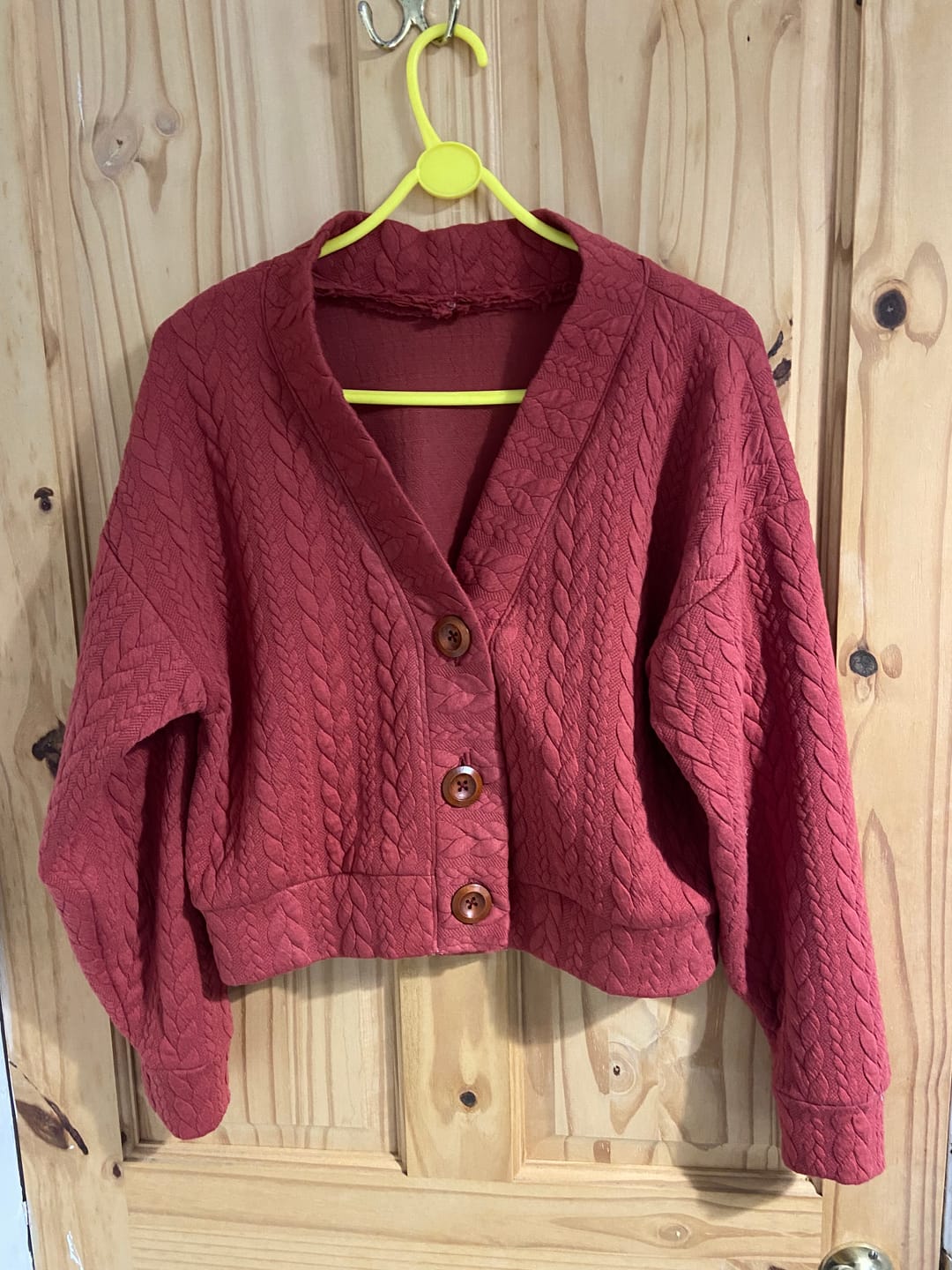 Customer photo review of Cable Knit Jersey Fabric