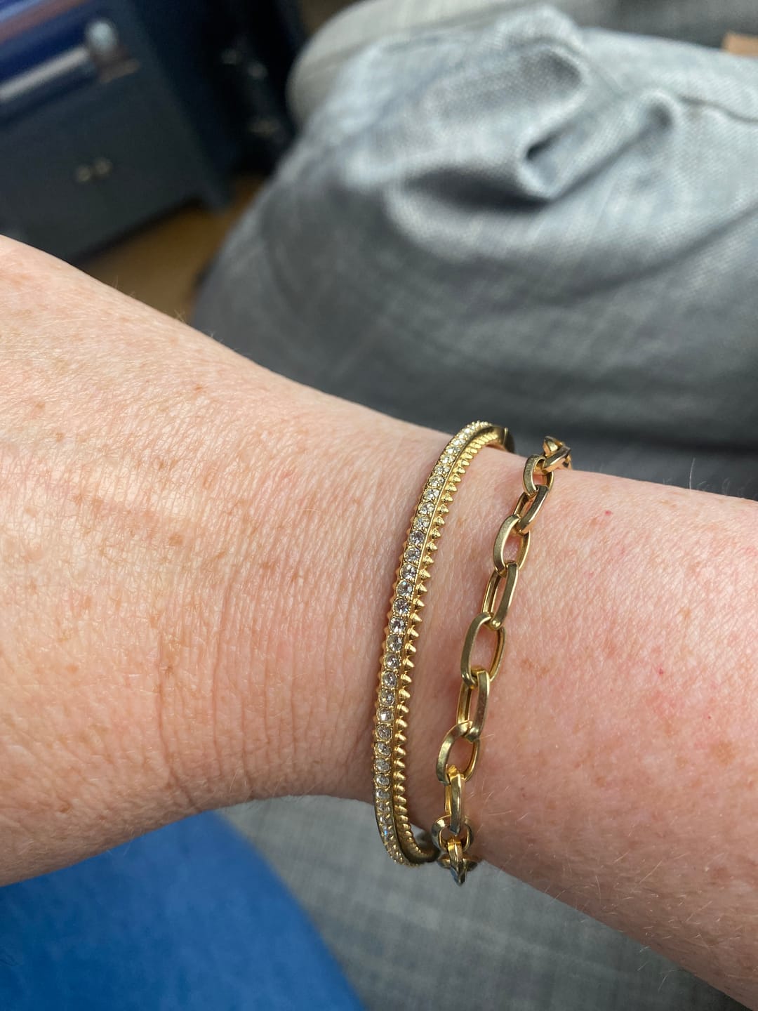 Customer photo review of Crested Bangle