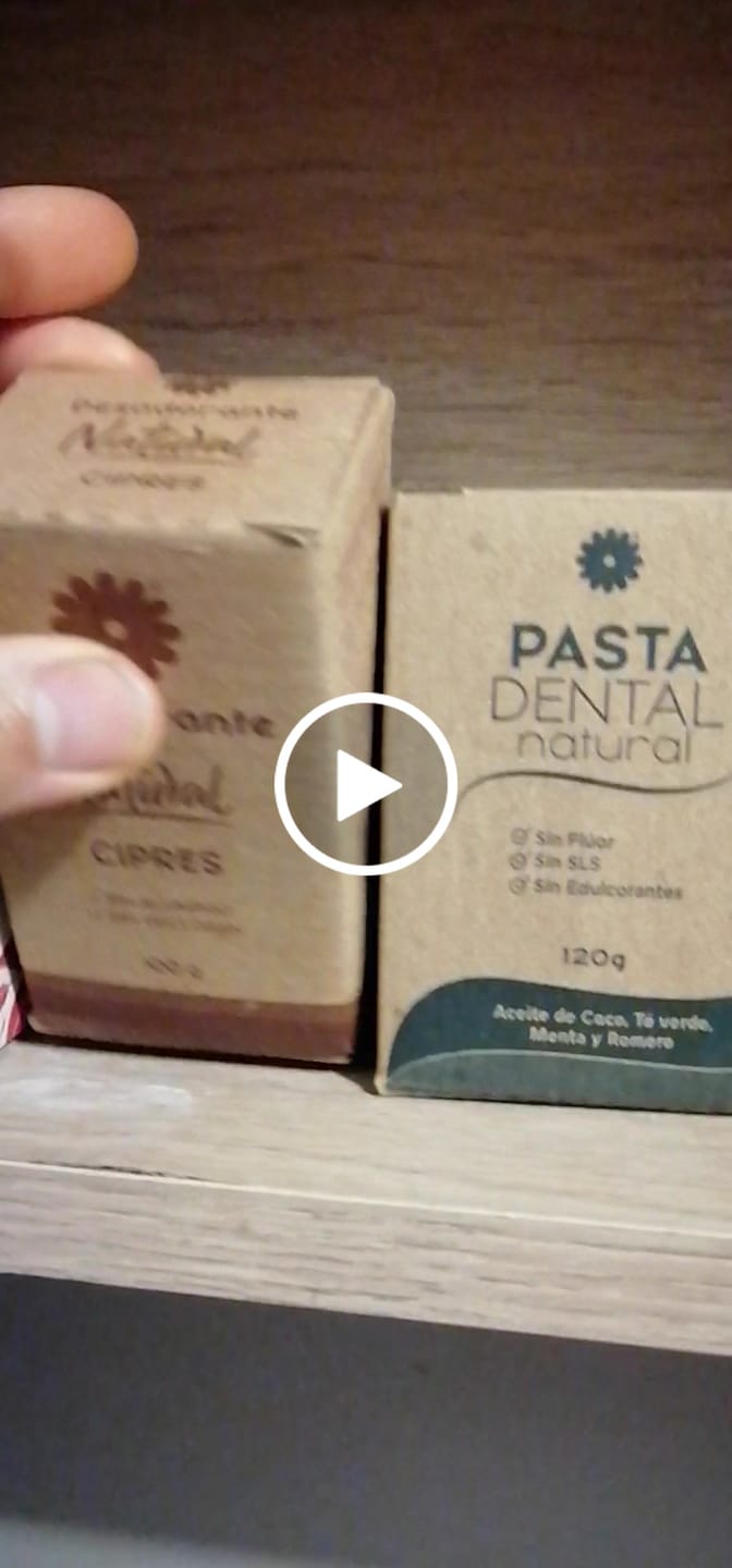 Customer video review of Desodorante natural sin aluminio