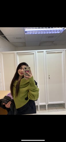 Customer photo review of SWEATER LINA PISTACHO (PREVENTA 2)