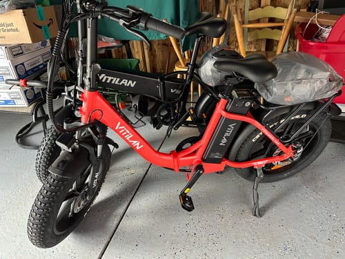 Customer photo review of U7 Step-thru Foldable Fat Tire Electric Bike