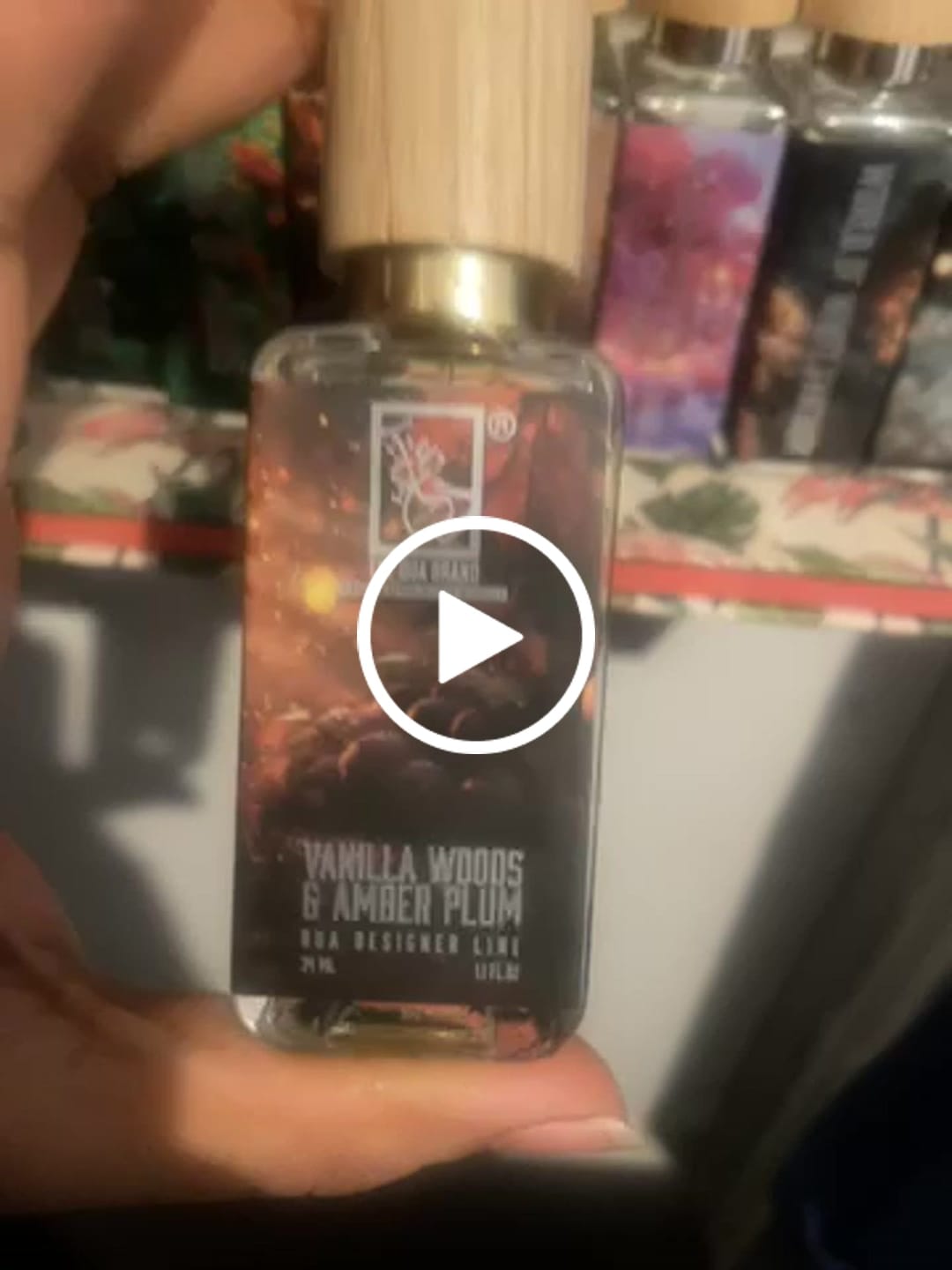 Customer video review of Vanilla Woods & Amber Plum
