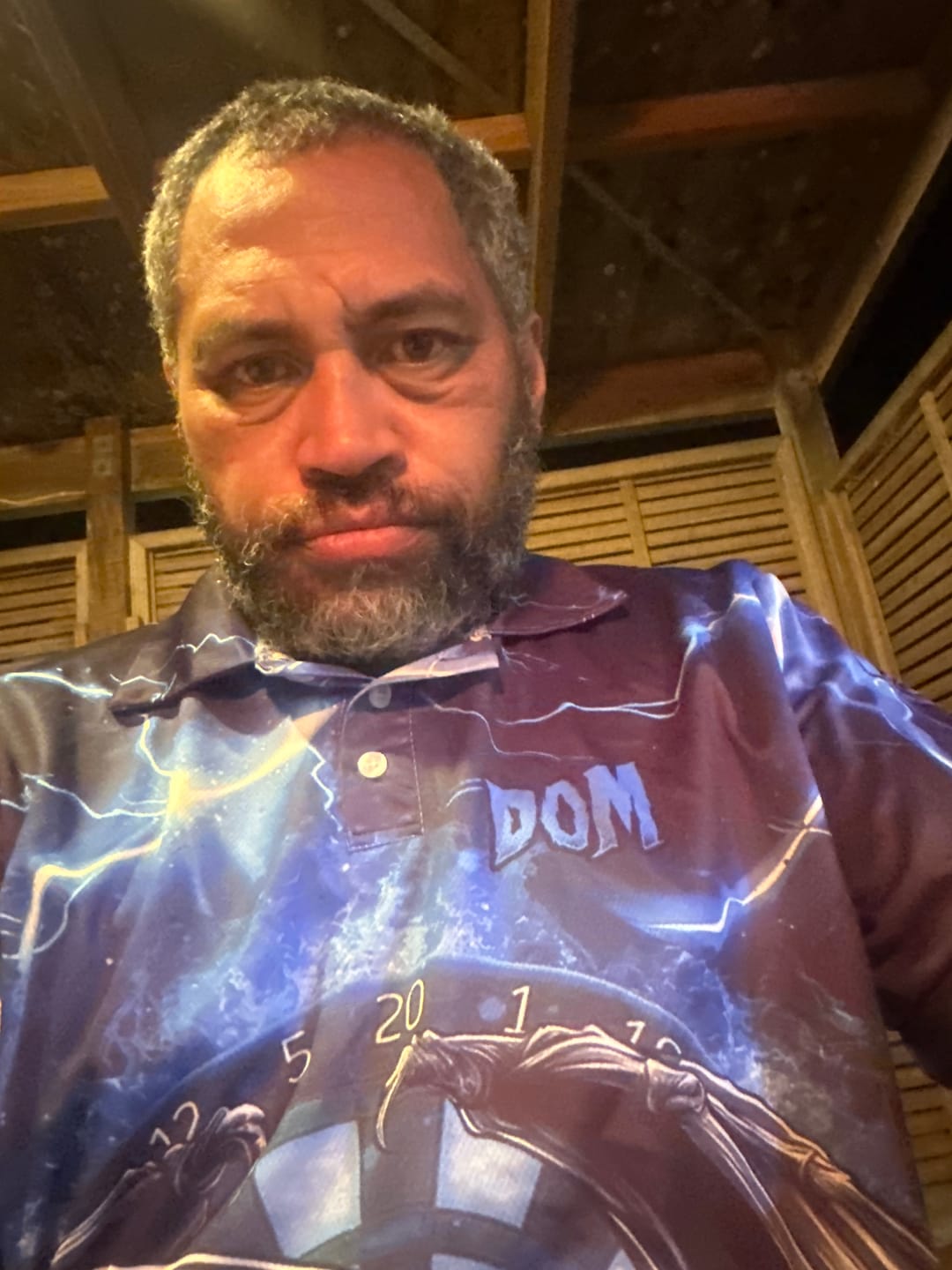 Customer photo review of Personalized Blue Death Skeleton Custom Thunder Lightning Men Dart Shirts, 3D Darts Team Jerseys TDM3551