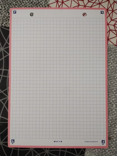 Avis photo d'un client sur Fiches de révision REVISION 2.0 OXFORD # 50 fiches 14,8 x 21 cm - petits carreaux