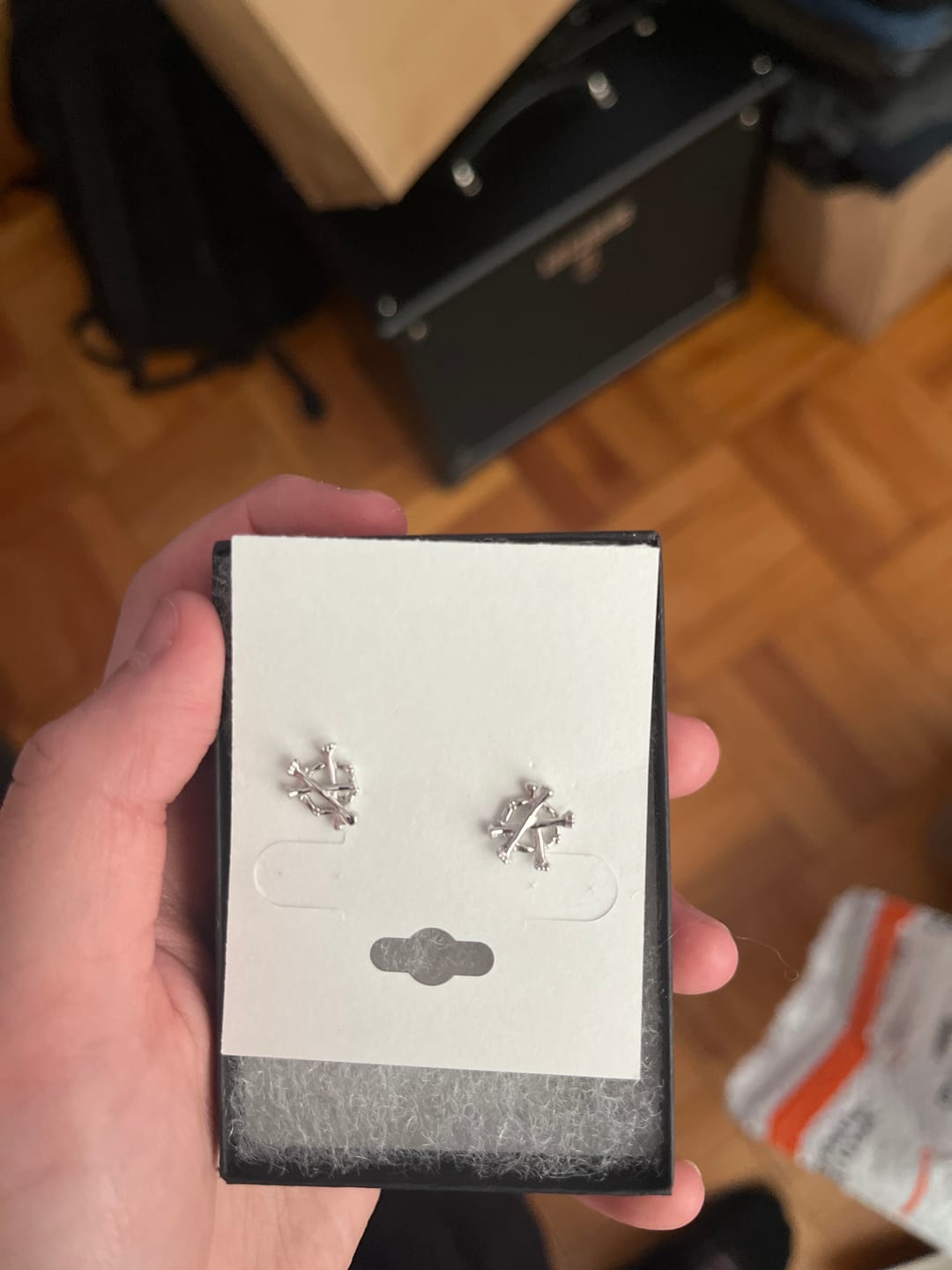 Customer photo review of ANARCHY BONE EARRING