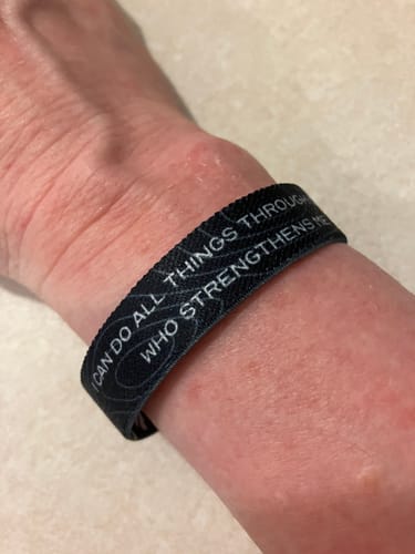 Customer photo review of Daily Bible Verse Wristband
