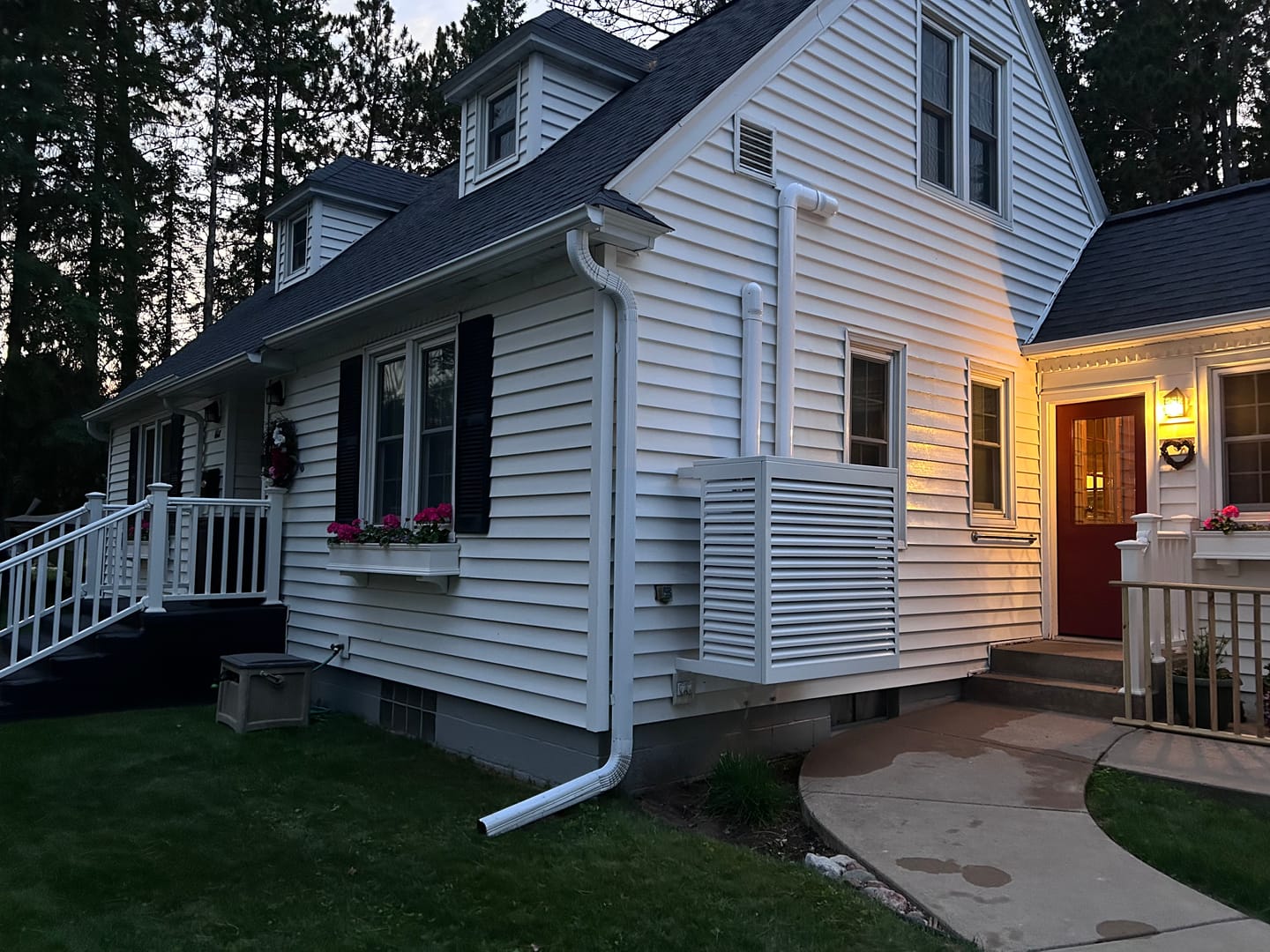 Customer photo review of Mini-Split AC Cover - White
