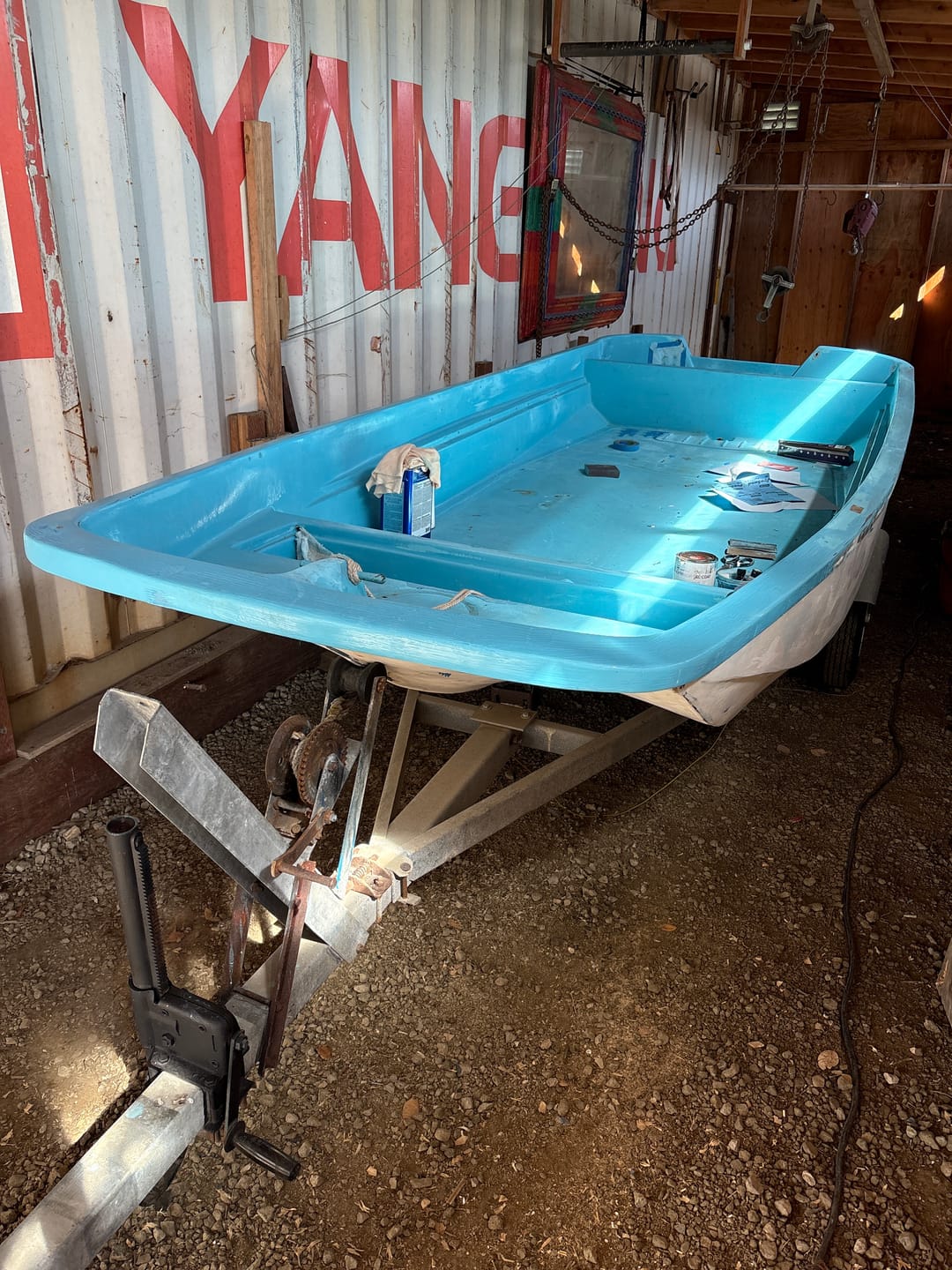 Customer photo review of Boston Whaler 3 Piece OEM Rub Rail, **All Bright White**  - Fits Classic 9' - 17'