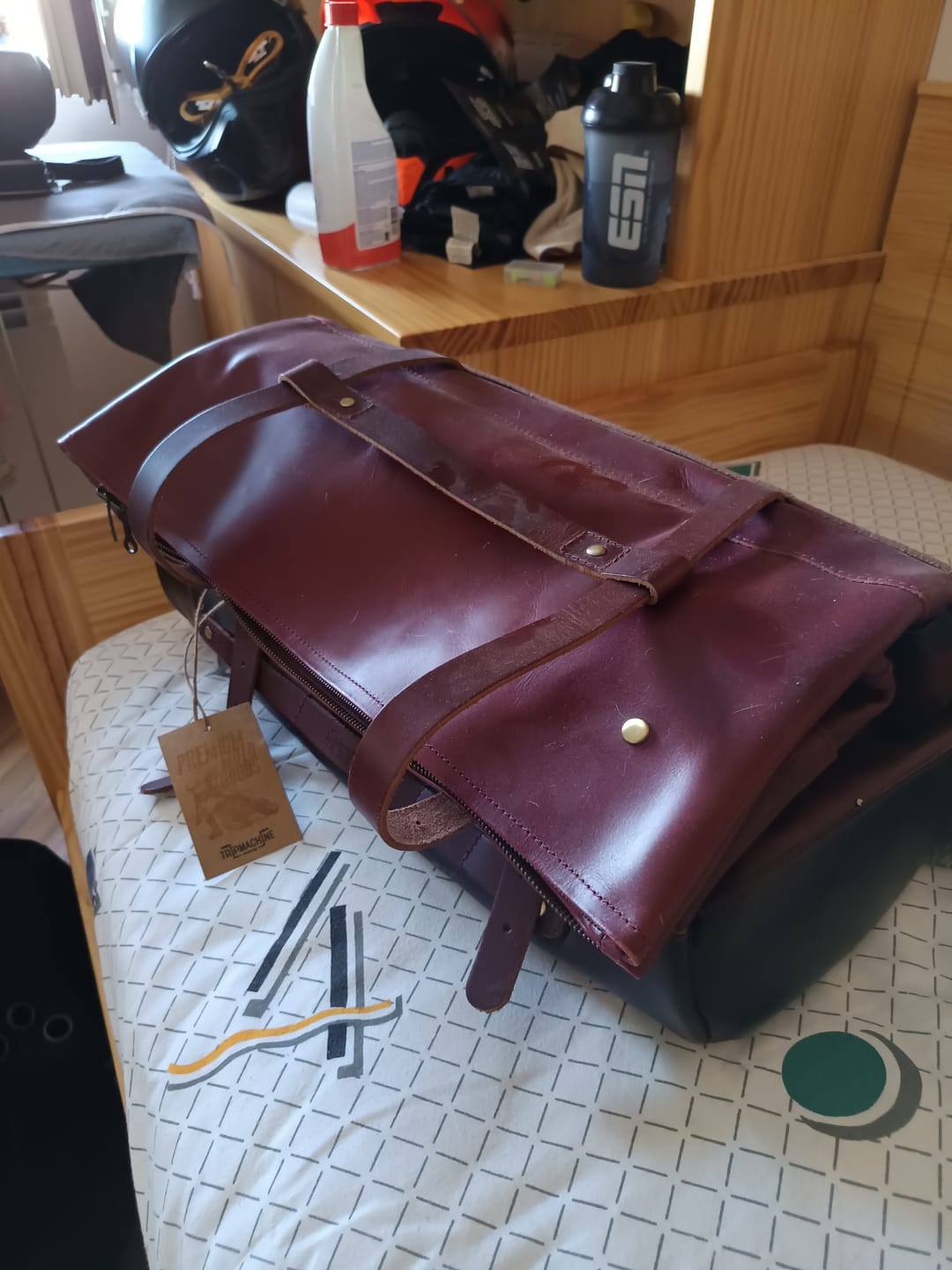 Customer photo review of outlaw duffel bag